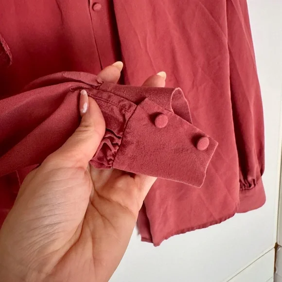 Sézane Chloe Blouse – Rosewood, Size 34 (US 2/XS) - Picture 13 of 13